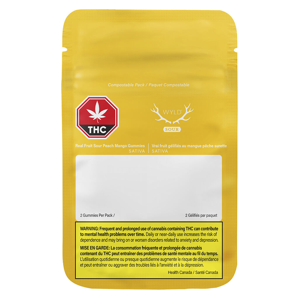 Real Fruit Sour Peach Mango 3:1 CBG:THC-02