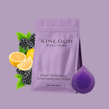 Load image into Gallery viewer, CBD 900 Blackberry Lemon Gummy Drop-01