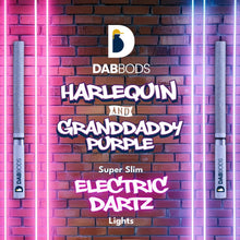 Load image into Gallery viewer, Dab Bods Harlequin and Granddaddy Purple Super Slim Electric Dartz-02