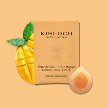 Load image into Gallery viewer, Refresh™- CBG + CBD Mango Gummy Drop-02