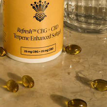Load image into Gallery viewer, Refresh™ CBG + CBD Terpene Enhanced Softgels-05