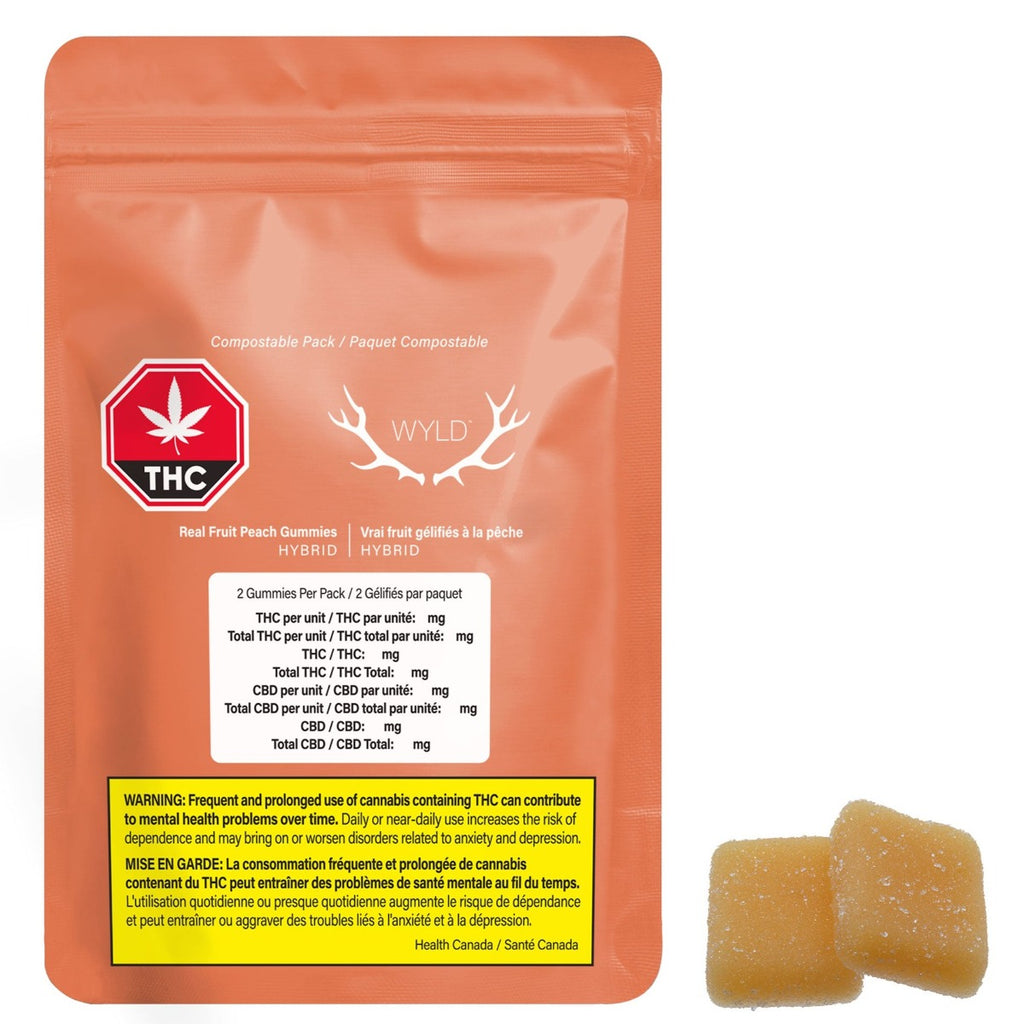 Real Fruit Peach 5:1 CBD:THC Gummies-03