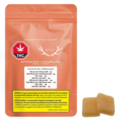 Real Fruit Peach 5:1 CBD:THC Gummies-03
