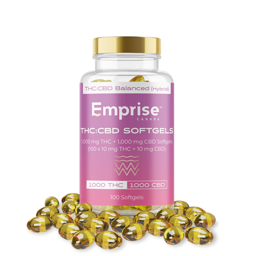 1,000 mg THC + 1,000 mg CBD Softgels-01