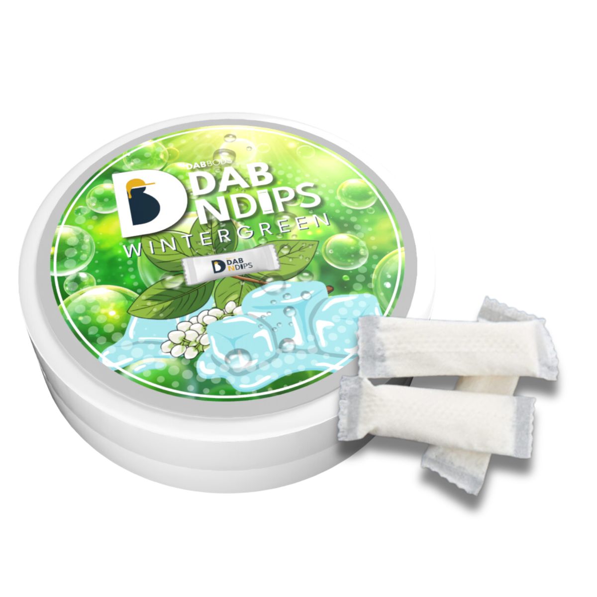Dab N Dips Wintergreen CBD Pouches-01