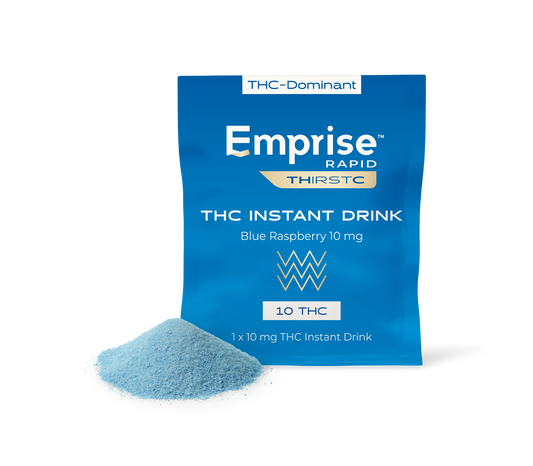 Blue Raspberry 10mg THC Instant Drink-01