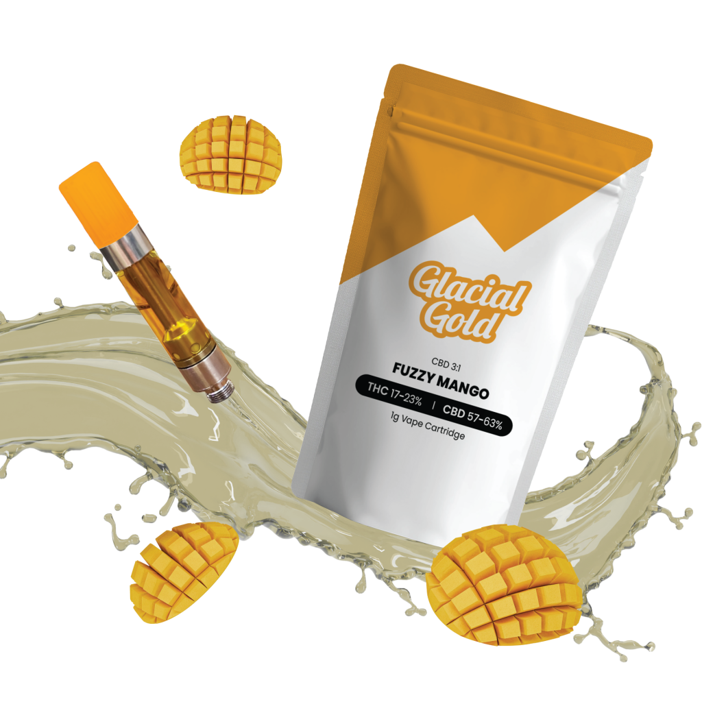 CBD 3:1 Fuzzy Mango Vape Cart-01