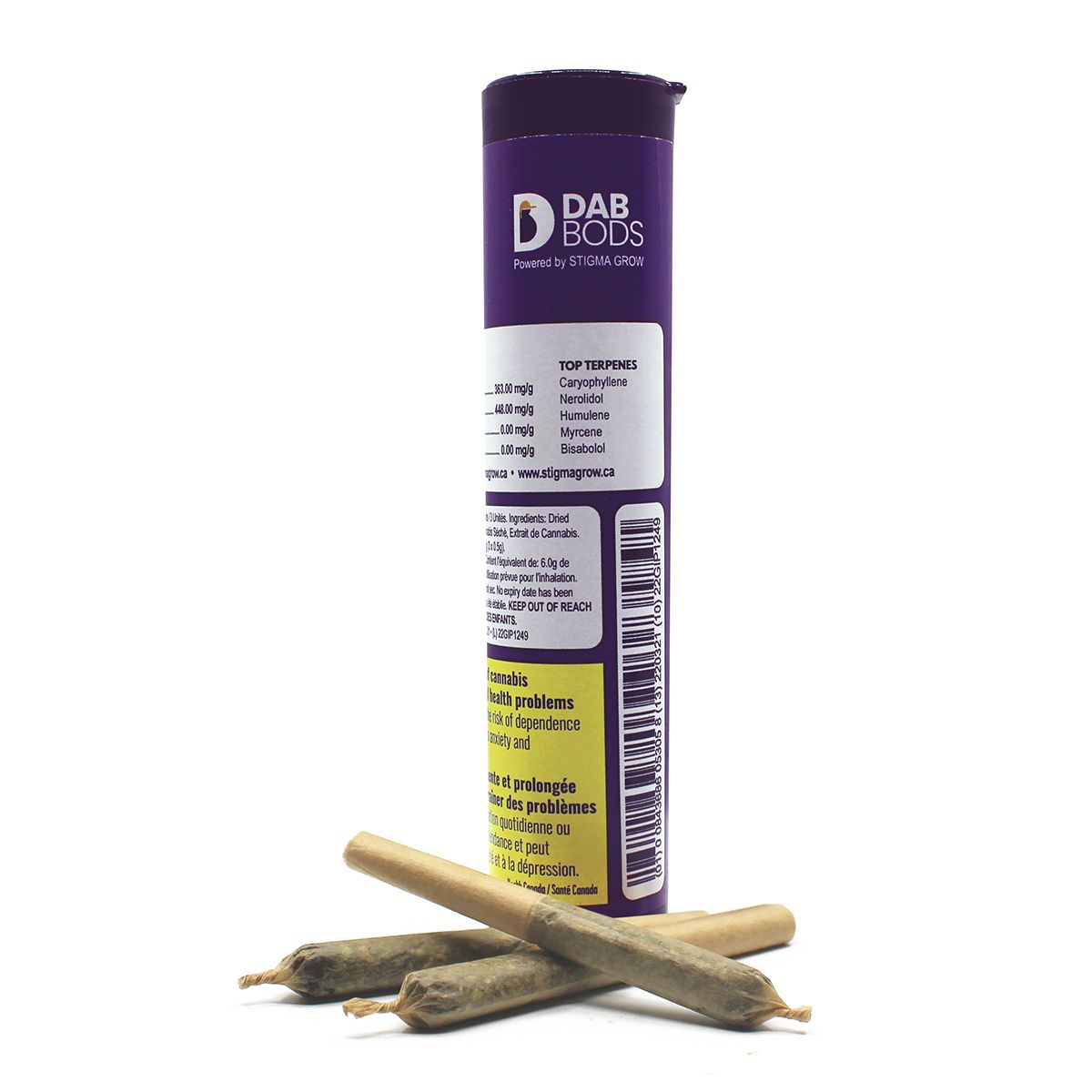Dab Bods Grape Ape Resin Infused Pre-Rolls-02