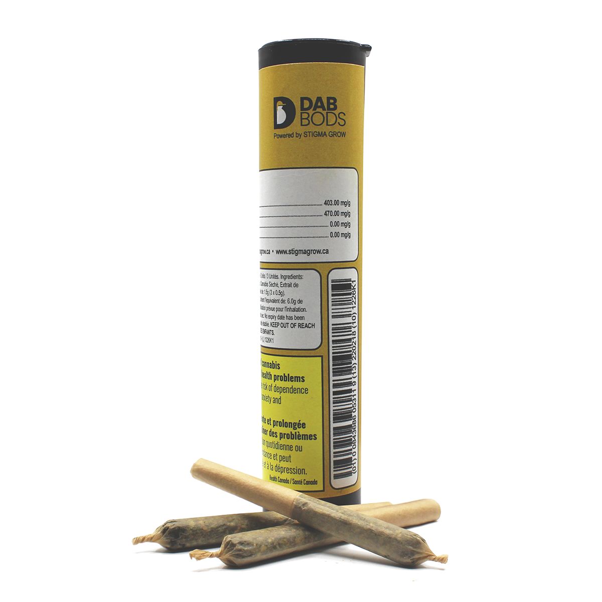 Dab Bods Pineapple Chunk Resin Infused Pre-Rolls-02