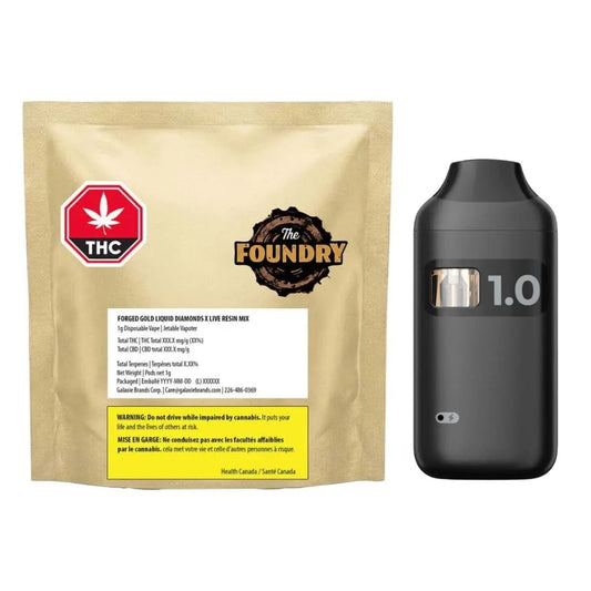 Forged Gold Liquid Diamonds x Live Resin AIO Vape-01