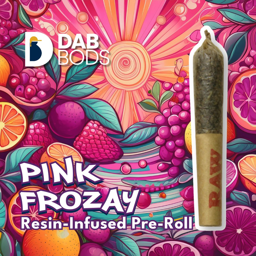 Dab Bods Pink Frozay Resin Infused Pre Roll-01
