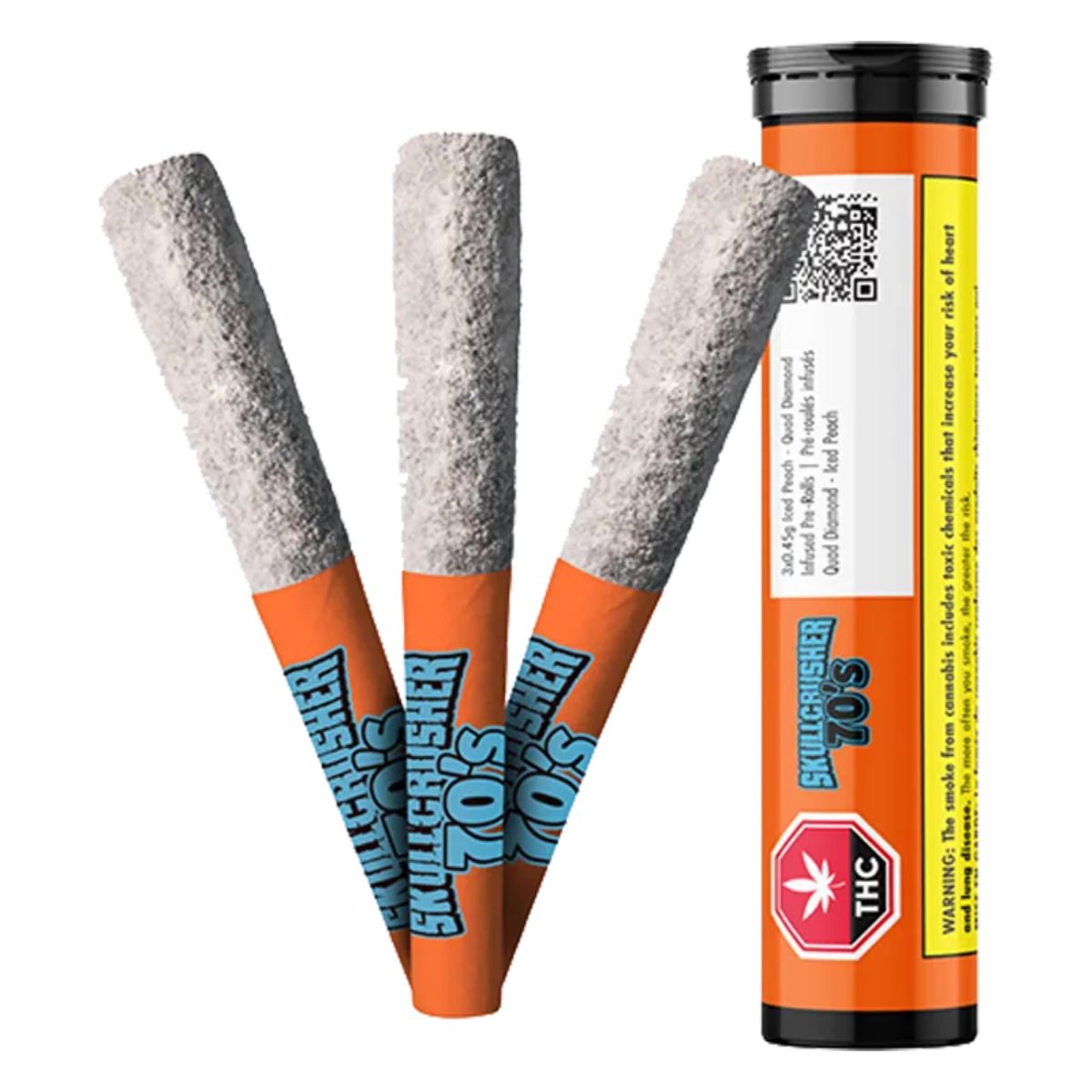 Iced Peach - Quad Diamond Infused Pre-Rolls-01