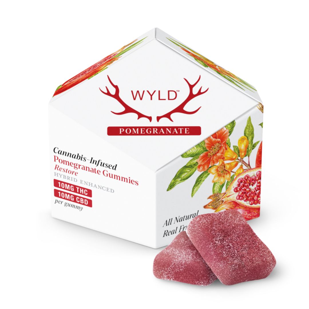 Real Fruit Pomegranate 1:1 THC:CBD Gummies-01