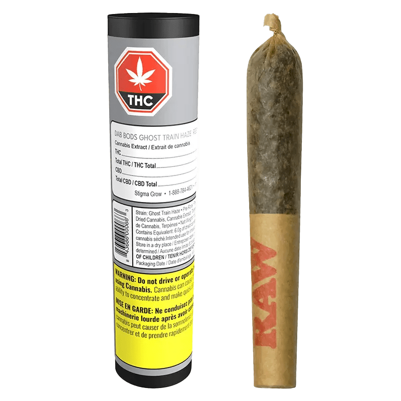 Dab Bods Ghost Train Haze Resin Infused Pre-Roll-01